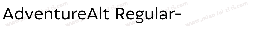 AdventureAlt Regular字体转换